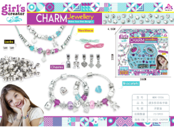 Sada na výrobu náramků s přívěsky charms