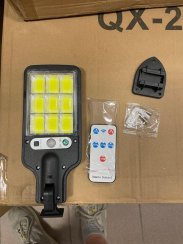 Solární pouliční lampa 108 COB LED LU17 s čidlem