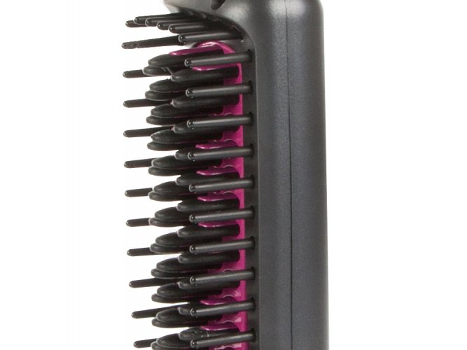 2in1 USB hair brush and straightener