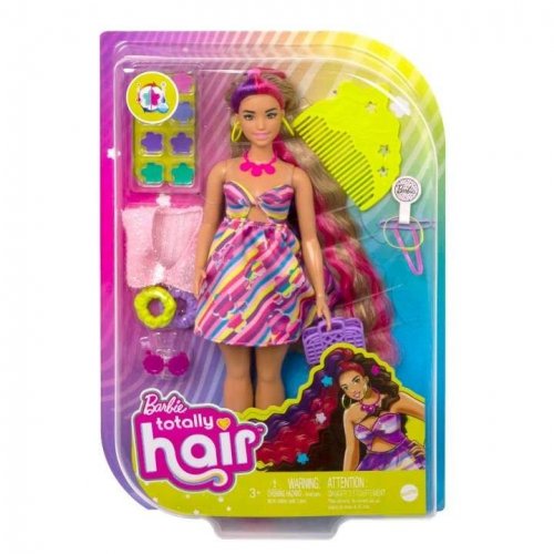 Barbie Celkom vlasy blond/ružové vlasy - MATTEL