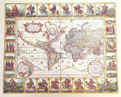 Historyczna mapa świata - N. I. Piscator 1652