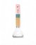 Vegetable peeler with wooden handle - pink-blue