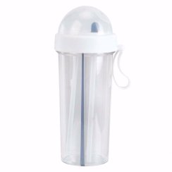 Innowacyjna butelka 600ml na wodę do podwójnego użytku