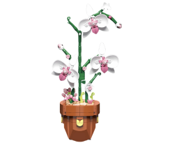 Stavebnice orchidej v květináči, 379 dílů