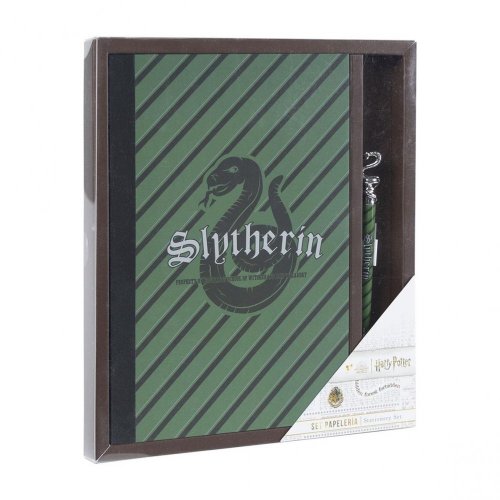 Harry Potter Slytherin notebook and pen set