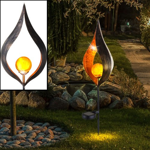 Lampa solarna led wbijana pochodnia latarnia czujnik w kształcie płomienia