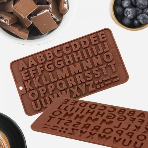 Silicone mold for chocolate - letters
