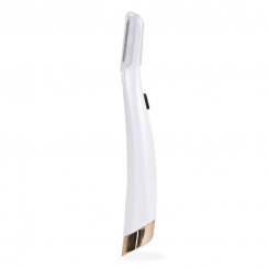 Eyebrow and hair trimmer with LED light