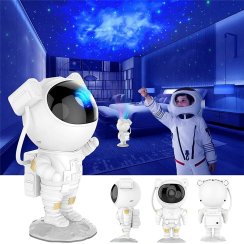 Projektor hvězd astronaut, noční lampička pro děti s dálkovým ovladačem