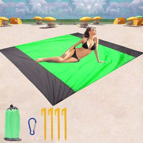 Beach+Blanket,+Large+Sandproof+Beach+Mat+For+4 7+Adults+Waterproof+Pocket+Picnic+Blanket+Lightweight+Outdoor+Picnic+Mat+Beach+Mat+For+Travel+Camping+Hiking+With+Waterproof+Case+And+4+Stakes (3)