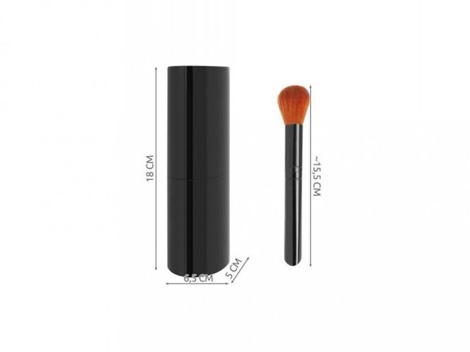 Set of 12 cosmetic brushes - black