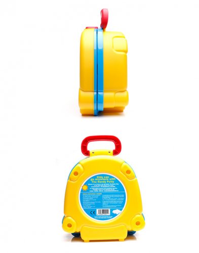 Cestovné nočník v podobe kufríku - Farby: modro-žlutá