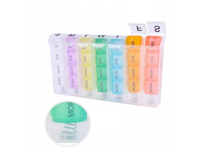 7-day colour medication dispenser