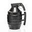 Grenade-shaped mug with round spout - BLACK