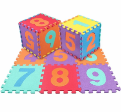 Foam puzzle with numbers 10 pieces