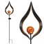 Lampa solarna led wbijana pochodnia latarnia czujnik w kształcie płomienia