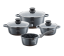 Set of ceramic-marble pots - 7 pcs