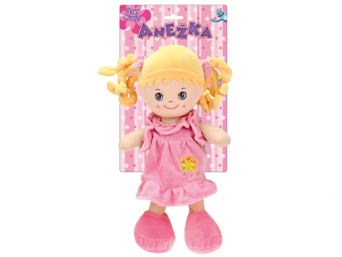 Anezka 36cm lalka na baterie Czeska mówiąca i śpiewająca blondynka