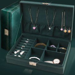 Šperkovnice organizér na šperky a hodinky, elegantní box, velký