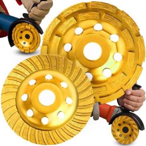 2x diamentowa tarcza szlifierska do betonu 125 mm, prędkość 80 m/s, zestaw 2 szt. - OR011168