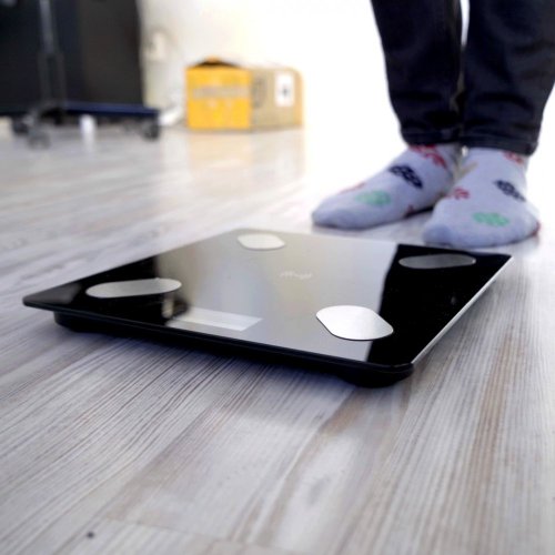 Analityczna waga łazienkowa bluetooth 180kg szkło