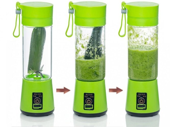 Blender do smoothie przenośny usb - zielony
