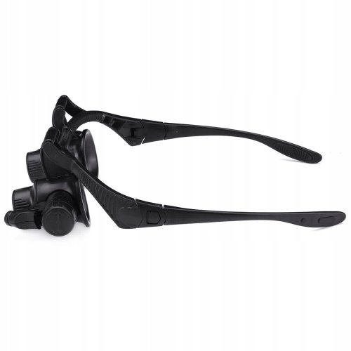 Watch glasses with 20x magnification and LED illumination