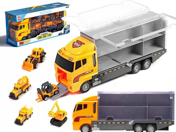 transporter tir kovova auta stavebni technika