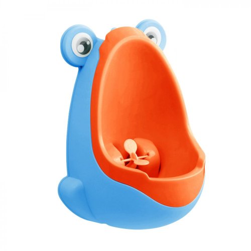 Detský pisoár - Žaba - Farby: modro-oranžová