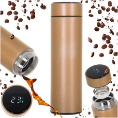 Termoska hrnek smart LED 500ml zlatá