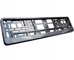 Ramka tablicy rejestracyjnej z wzorem karbonowym (UE)