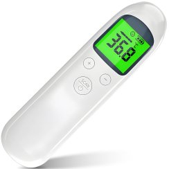 Bezkontaktní LCD teploměr na infračervené záření elektronický přesný 3 barvy
