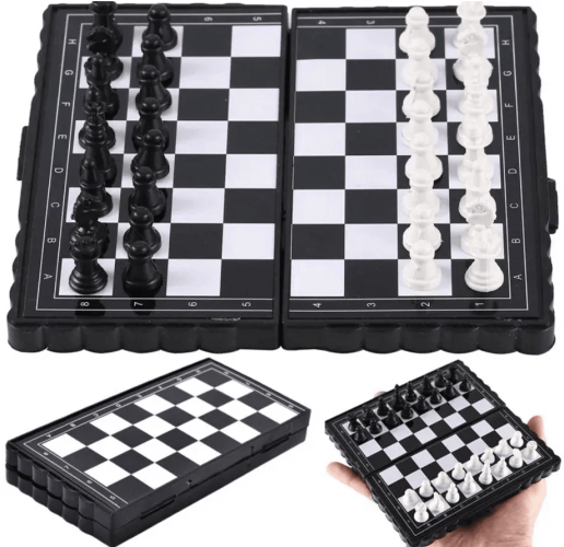 Cestovní magnetické šachy a dáma - 2v1