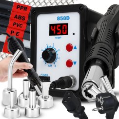 Pájecí stanice hot air svářečka výkonná 800 W + štěrbinové trysky + pájky