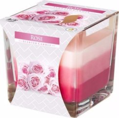 Bispol Svíčka ve skle Rose