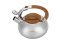 Ấm đun nước inox có còi và trang trí bằng gỗ - 3 l