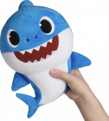 Baby Shark plush on battery with sound - blue