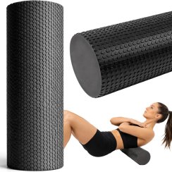 Masážní válec foam roller na cvičení crossfit výstupky 45x15 cm pěnový válec EVA