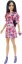 Barbie Fashionista s dvoubarevnými květinovými šaty - MATTEL