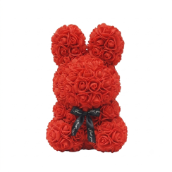 Králíček z růží - 25 cm