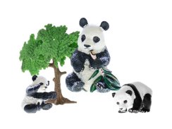 Zoolandia panda s mláďatami a príslušenstvom v krabici