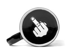Double-sided mug with the saying "Have a Nice Day" - BLACK