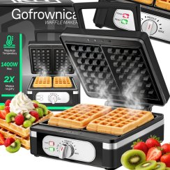 Gofrownica 1400 W XXL 2 gofry z regulacją temperatury OR1330