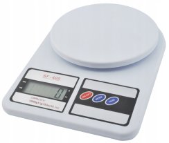 Kuchyňská váha 10 Kg/1 g bílá