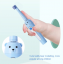 Dobíjacia detská zubná elektrická kefka TEDDY BEAR - modrá