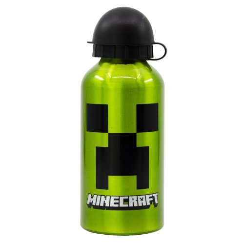 aluminium bottle 400 ml minecraft creeper green