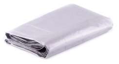 Plandeka osłonowa srebrna z metalowymi oczkami 2 x 3m 100g/m2