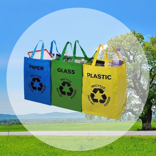 Bags for sorted waste 42x31x30cm - set of 3