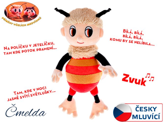 Bee Bear Stories Trzmiel 29 cm pluszowy z piosenkami na baterie