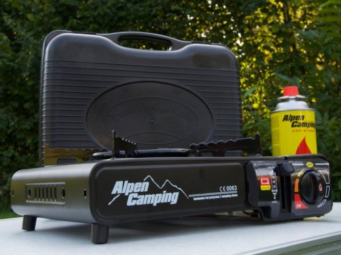 Kuchenka turystyczna gaz gazowa żarnik ceramiczny Alpen Camping